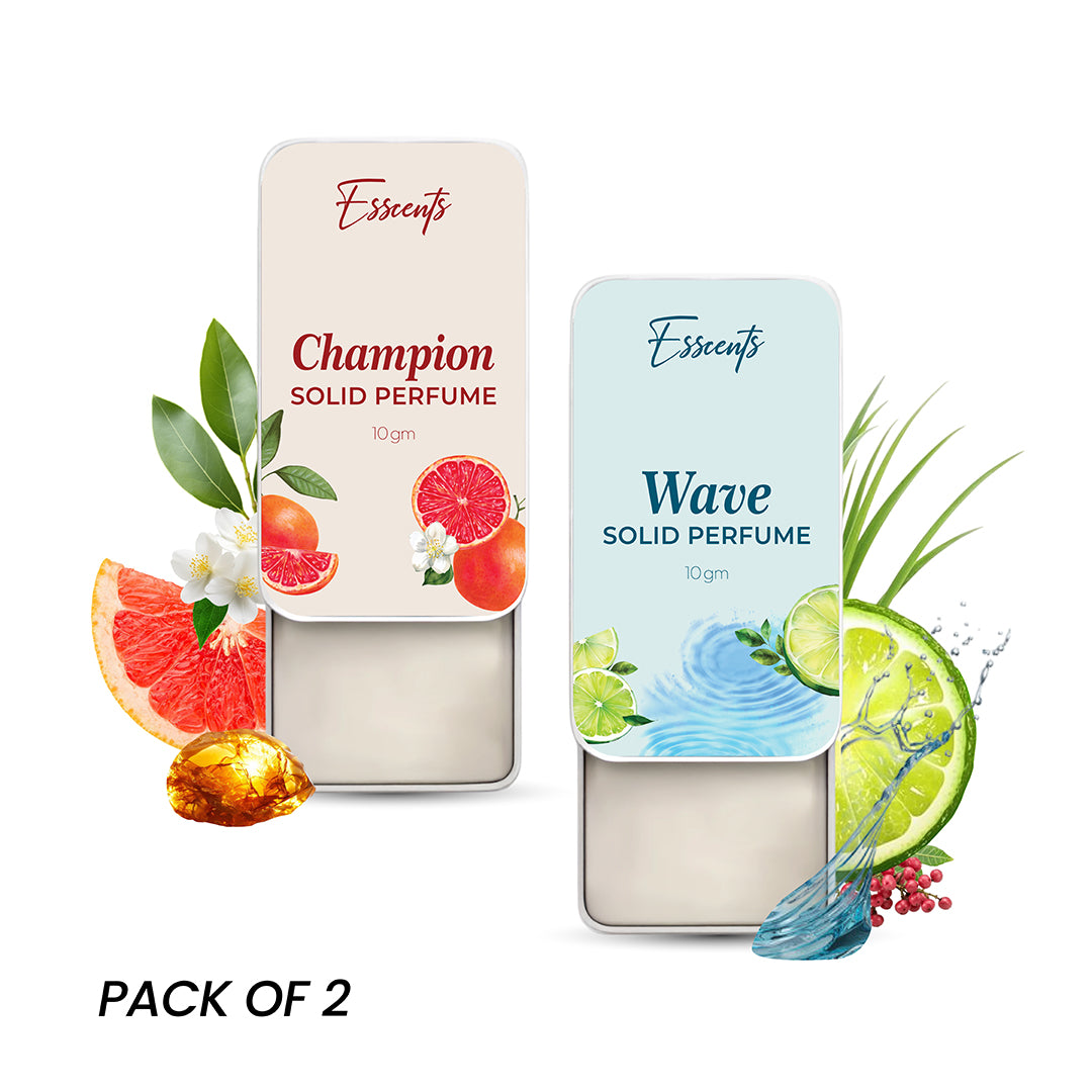 Pack of 2 Solid Perfume - Champion & Wave