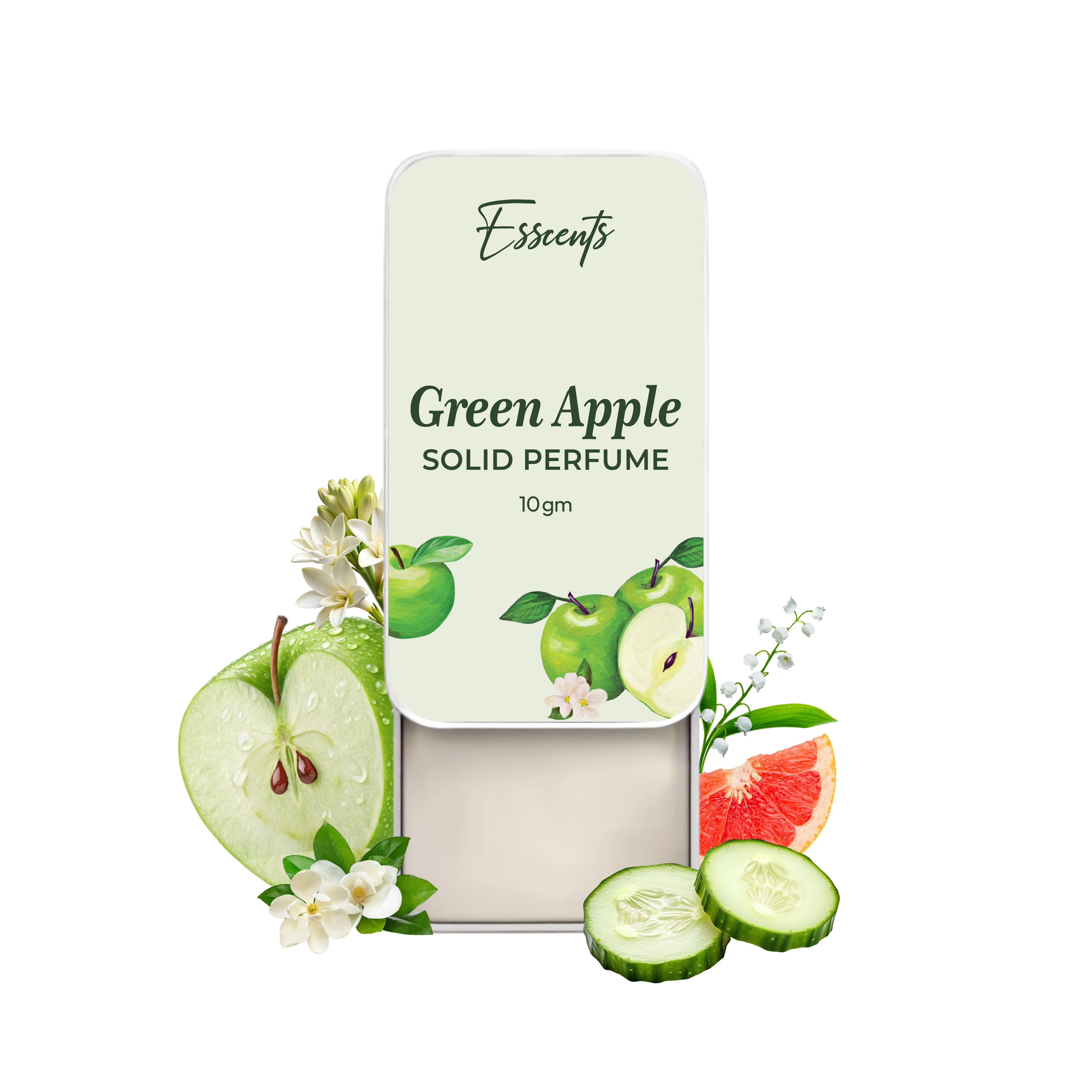 Green Apple Solid Perfume - (10g)