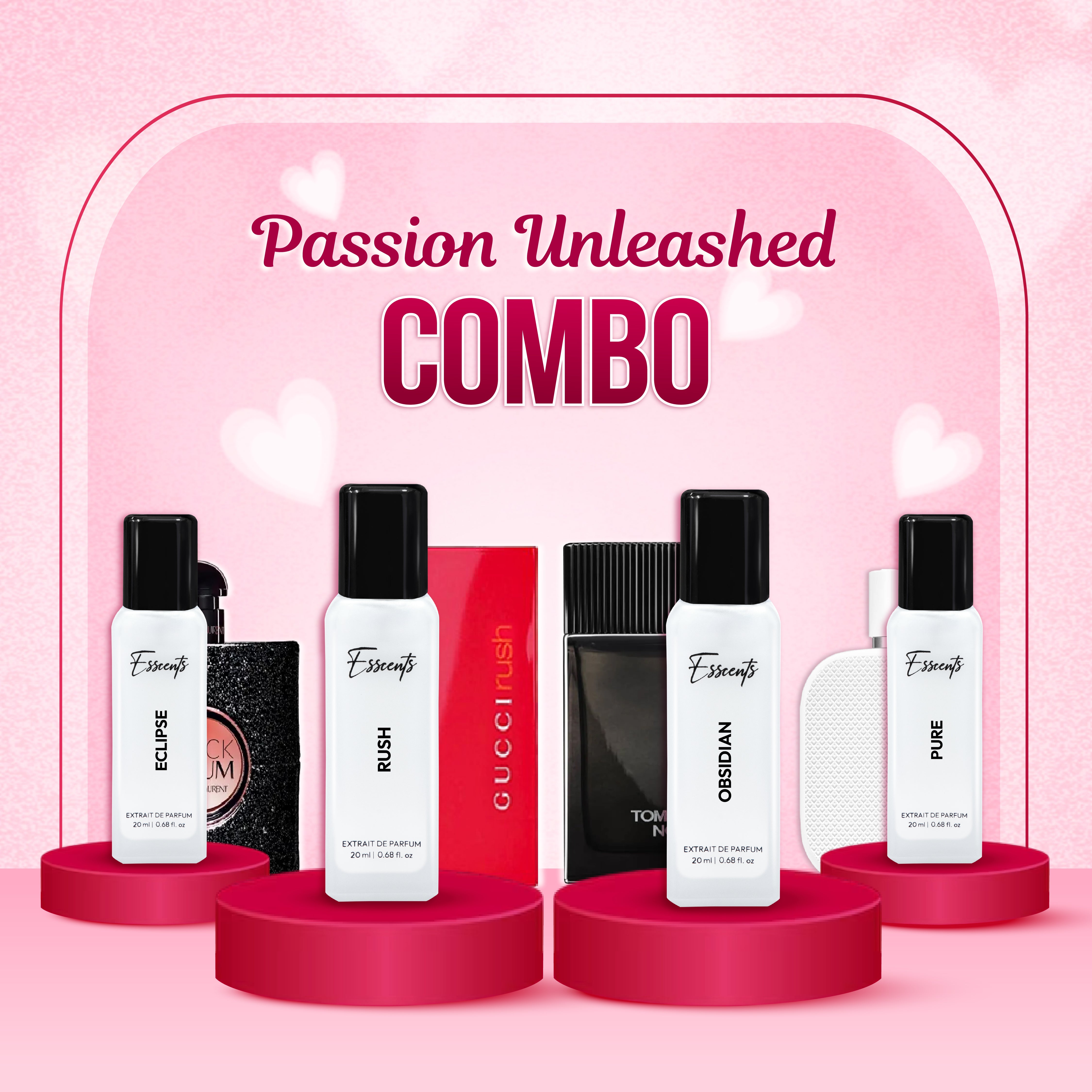 Passion Unleashed Combo – Ignite the Fire of Desire  - (Pack of 4)