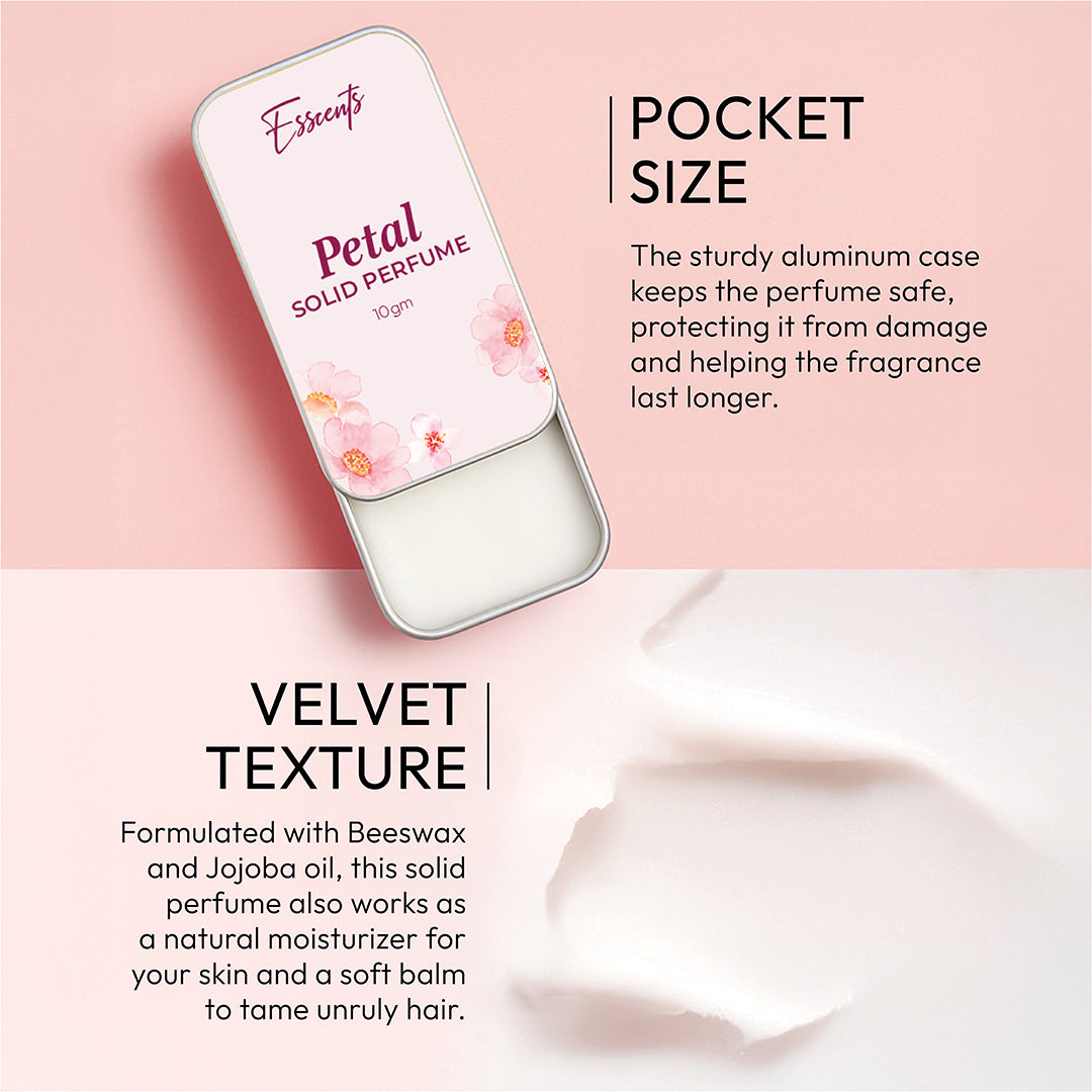 Pack of 2 Solid Perfume - Petal & Caramel